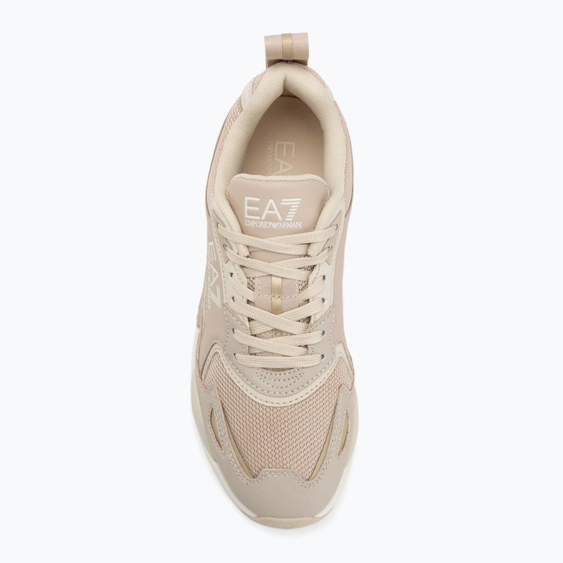 EA7 Emporio Armani Ace Runner New Zement / Mandelmilch / Licht Gold Schuhe 5