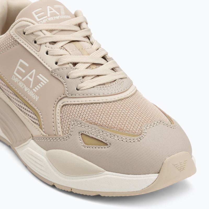 EA7 Emporio Armani Ace Runner New Zement / Mandelmilch / Licht Gold Schuhe 7