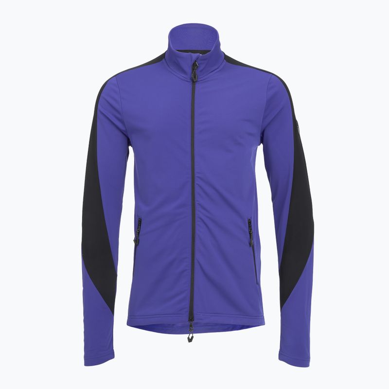 Herren EA7 Emporio Armani Ski Kitzbühel Power Stretch Colorblock T-Top Fz clematis blau Sweatshirt