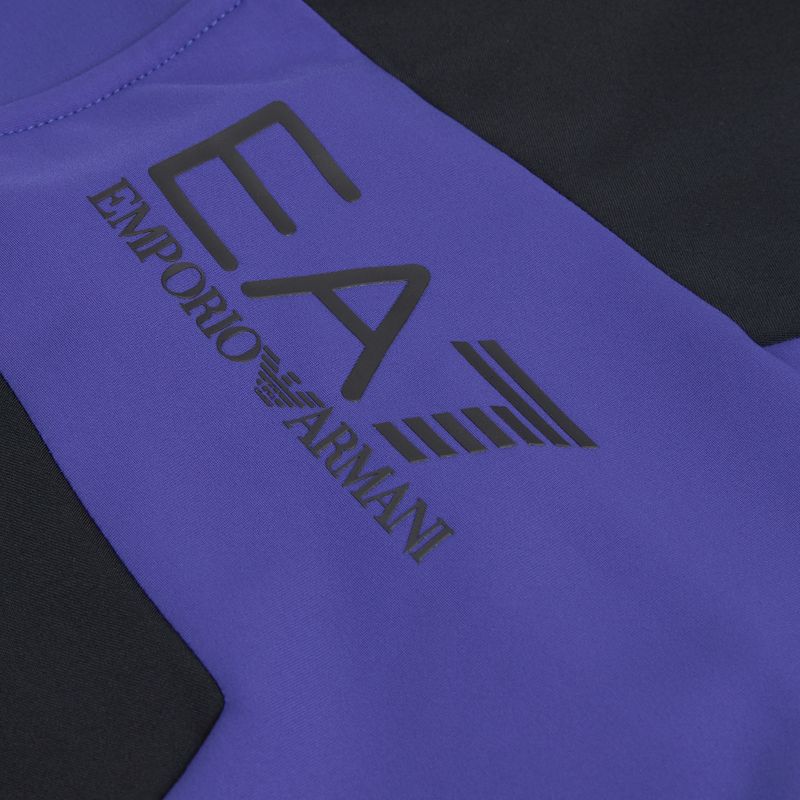 Herren EA7 Emporio Armani Ski Kitzbühel Power Stretch Colorblock T-Top Fz clematis blau Sweatshirt 3