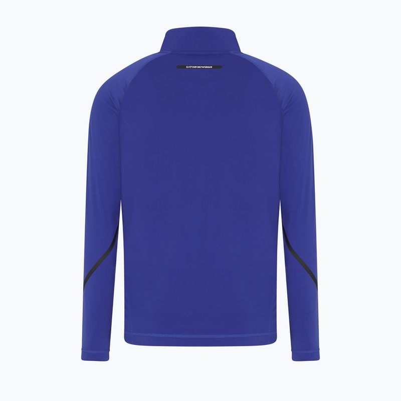 Herren EA7 Emporio Armani Ski Cortina Powerstretch Fz Clematis blau Sweatshirt 2