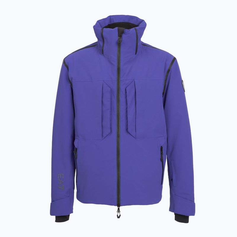 Herren EA7 Emporio Armani Ski Cortina Mode Toray clematis blau Jacke 6