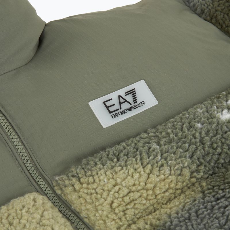 Damen EA7 Train Contemporary Sport Medium gepolstert fancy Basil stellar Jacke 3