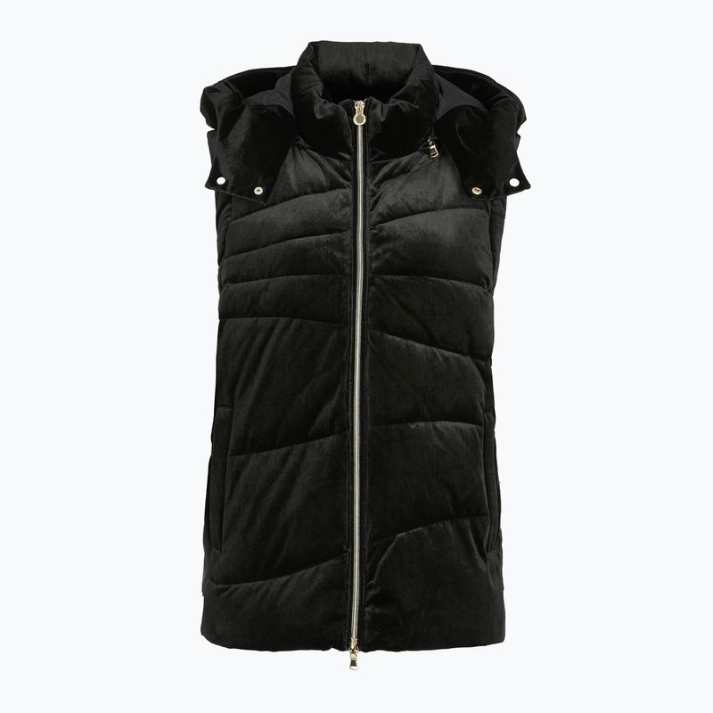 Damen EA7 Train Athletic Velour Extra Gepolsterte Jacke schwarz 5