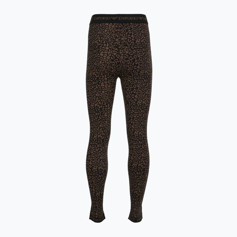 Damen-Set Funktionsunterwäsche EA7 Emporio Armani Ski Jacquard Knitted fancy brown animal print 8