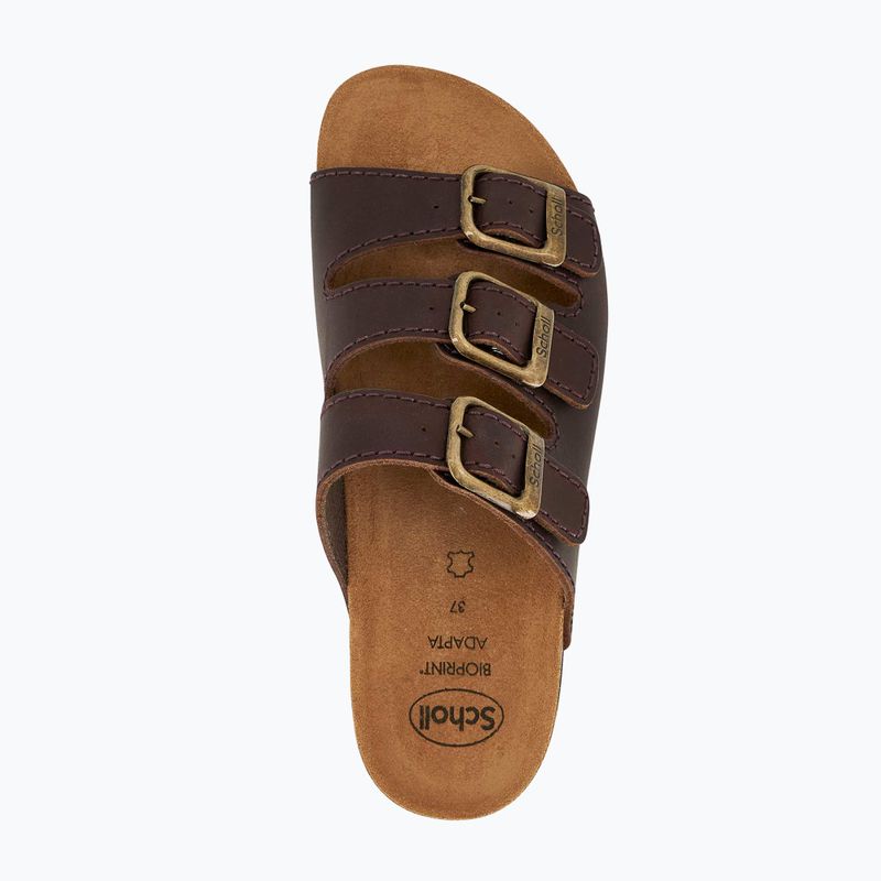 Damen-Pantoletten Scholl Rio Wedge Ad Med dark brown 3