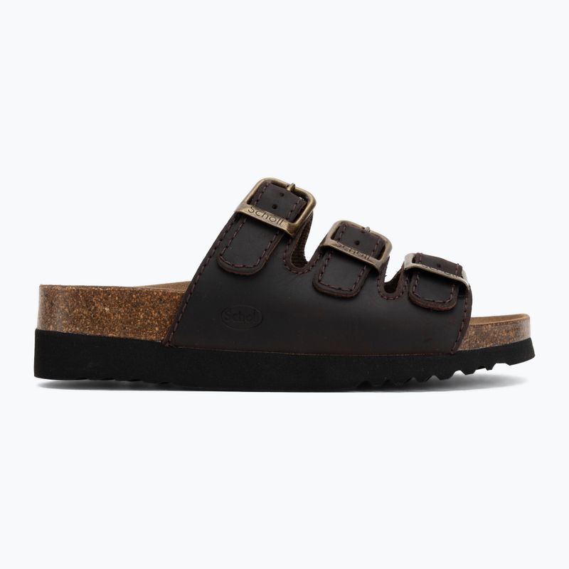 Damen-Pantoletten Scholl Rio Wedge Ad Med dark brown 2