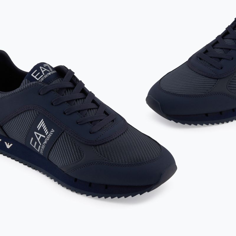 EA7 Emporio Armani Schwarz & Weiß Carbon dreifach Himmel Kapitän / Silber Schuhe 13