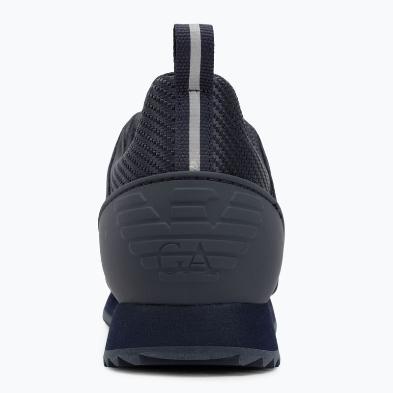 EA7 Emporio Armani Schwarz & Weiß Carbon dreifach Himmel Kapitän / Silber Schuhe 6