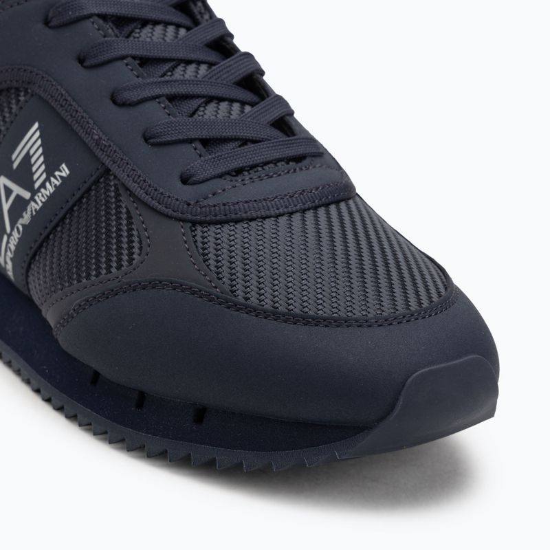 EA7 Emporio Armani Schwarz & Weiß Carbon dreifach Himmel Kapitän / Silber Schuhe 7