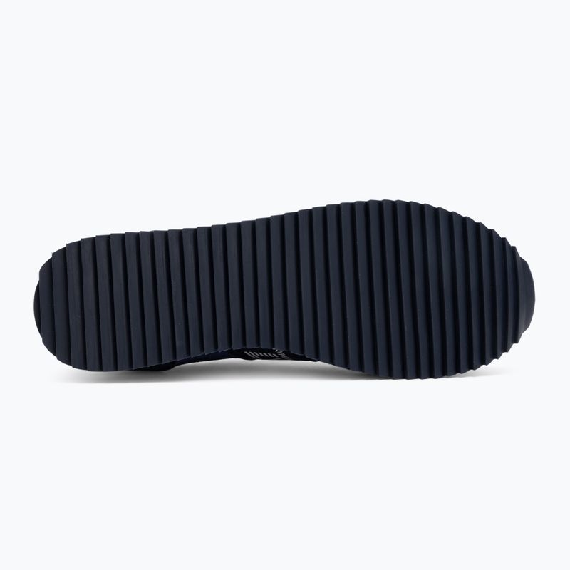 EA7 Emporio Armani Schwarz & Weiß Wildleder Sky Captain / Deep Cobal / Mineral Schuhe 4
