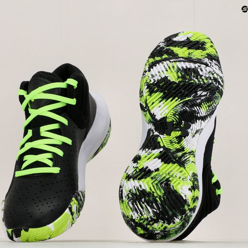 Under Armour GS Jet '21 Kinder Basketball Schuhe schwarz-grün 3024794 11