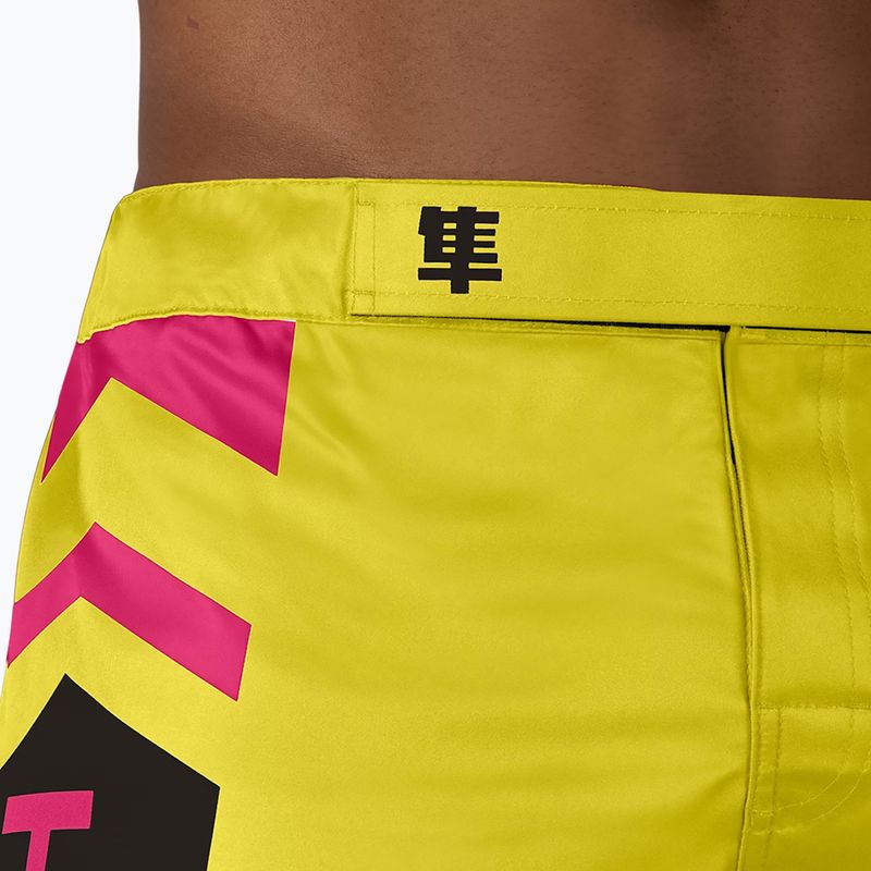 Hayabusa Icon Fight Trainingsshorts gelb/blau 5