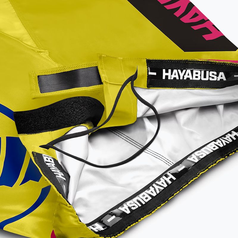 Hayabusa Icon Fight Trainingsshorts gelb/blau 6