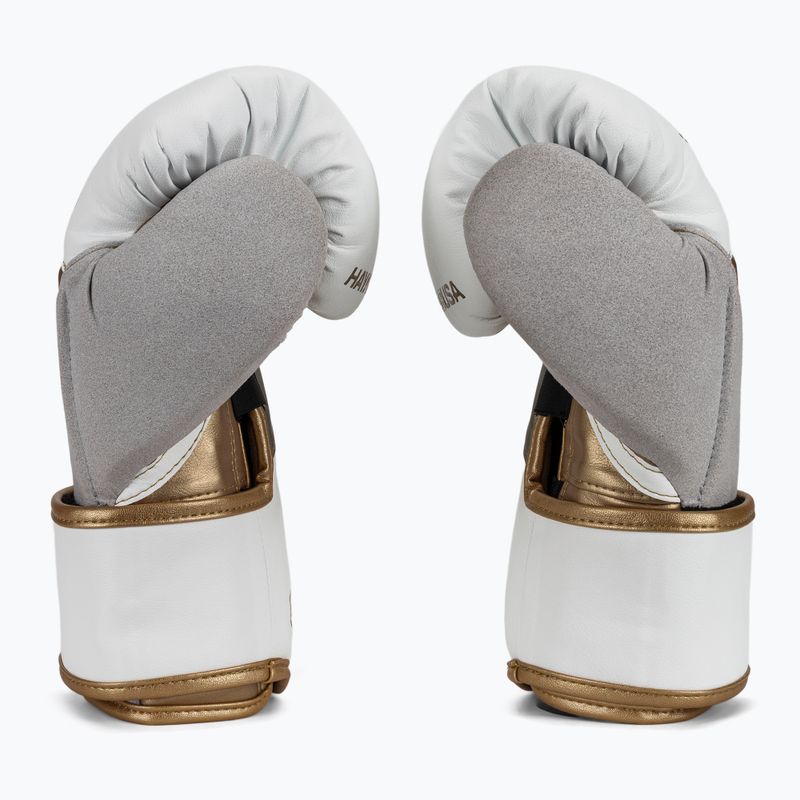 Hayabusa T3 weiß/goldene Boxhandschuhe 4