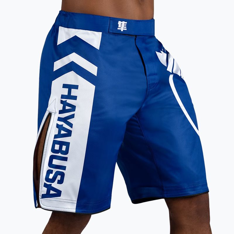 Hayabusa Icon Fight blau/weiße Trainingsshorts 2
