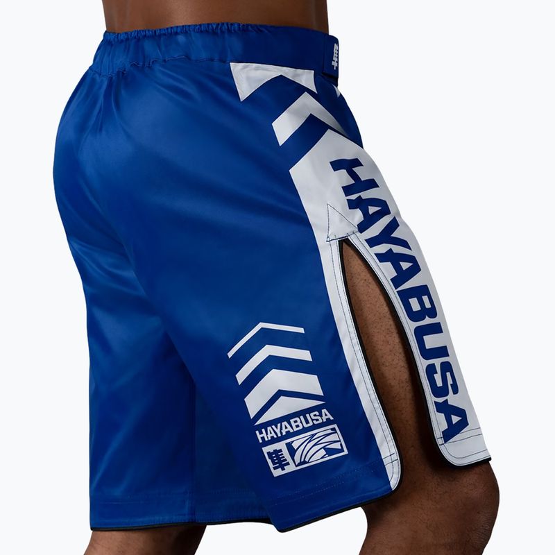 Hayabusa Icon Fight blau/weiße Trainingsshorts 4