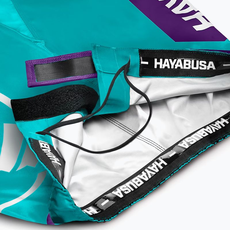 Hayabusa Icon Fight teal/weiß Trainingsshorts 6