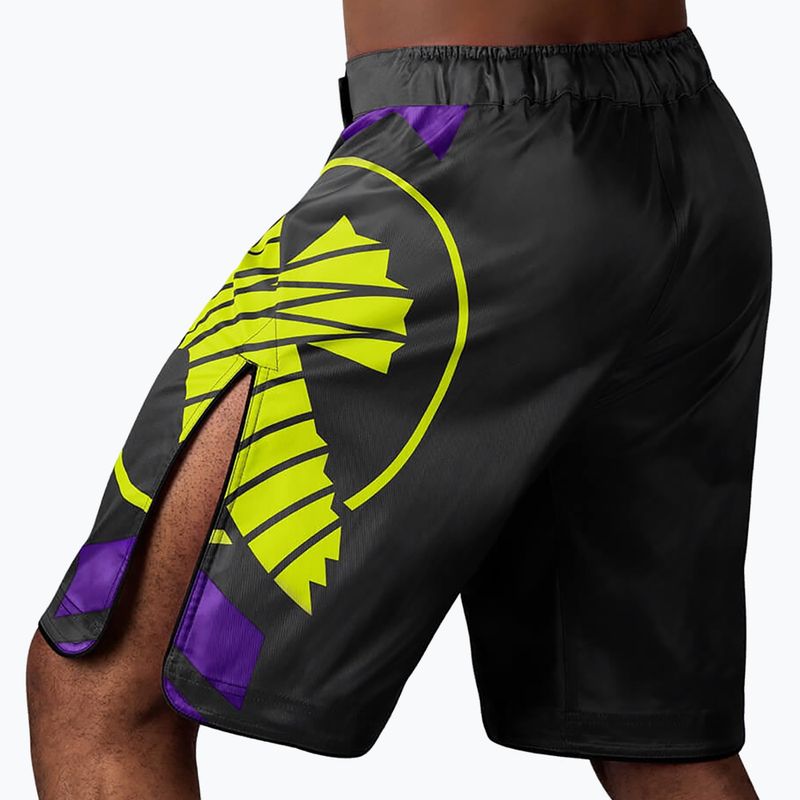 Hayabusa Icon Fight MMA Shorts schwarz und gelb ICFS-BK-L 4
