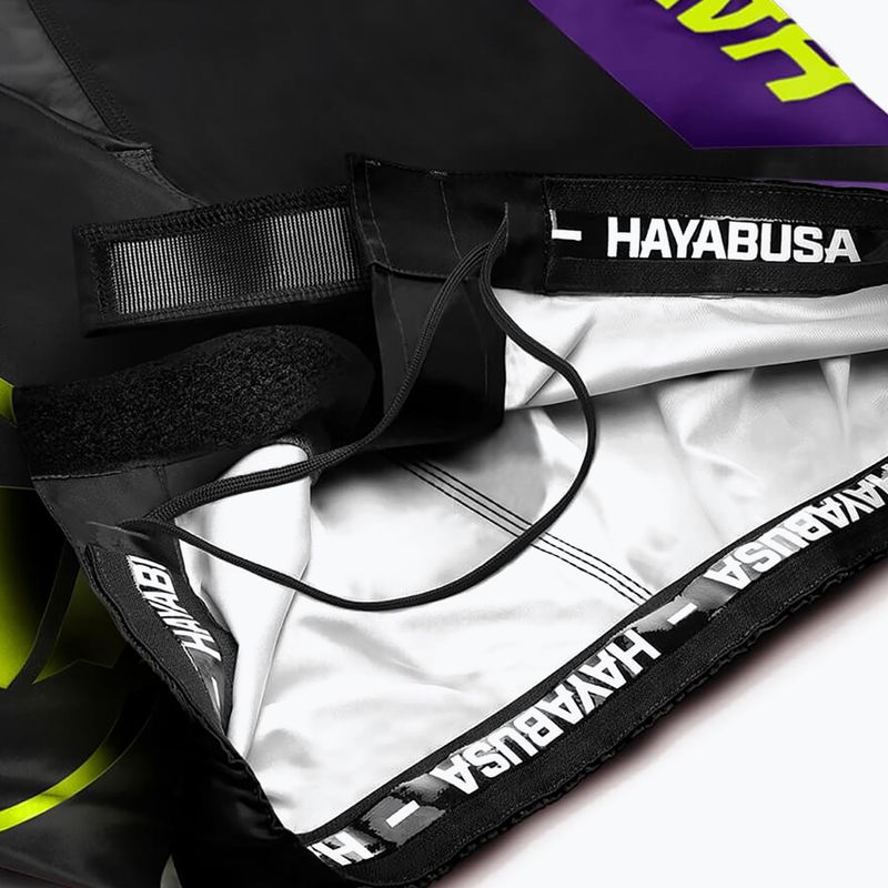 Hayabusa Icon Fight MMA Shorts schwarz und gelb ICFS-BK-L 6