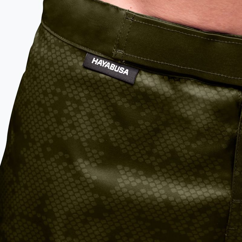 Hayabusa Herren Trainingsshorts Hex Mid-Thigh grün 4