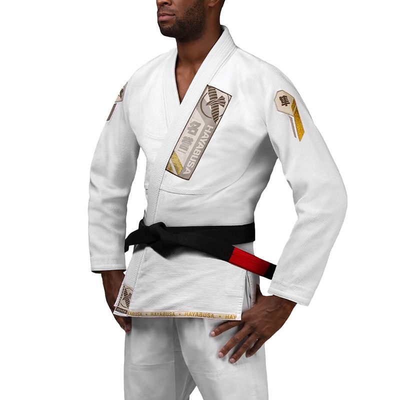 Hayabusa Ascend Leichtgewicht Jiu Jitsu GI Kimono weiß PLWJG-W-A3