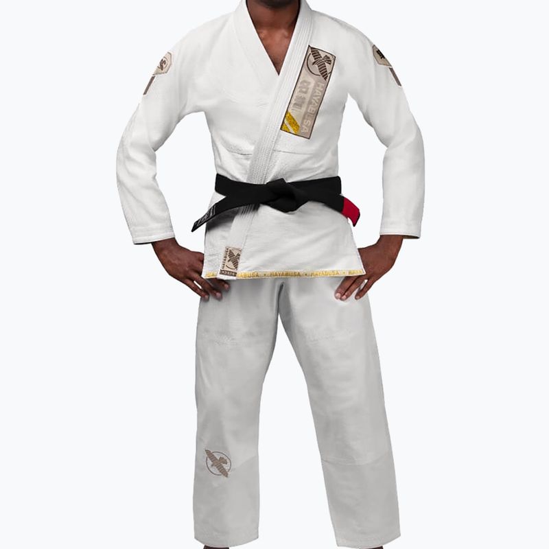 Hayabusa Ascend Leichtgewicht Jiu Jitsu GI Kimono weiß PLWJG-W-A3 2