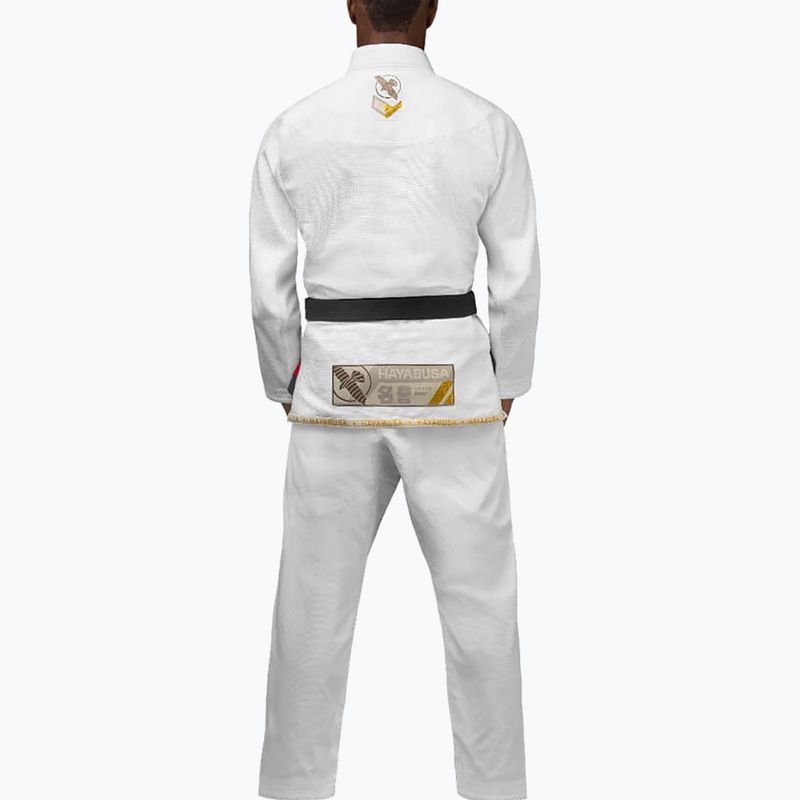 Hayabusa Ascend Leichtgewicht Jiu Jitsu GI Kimono weiß PLWJG-W-A3 3