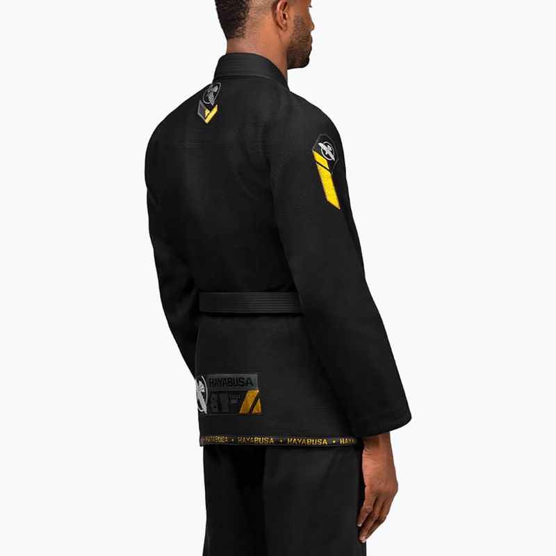 Hayabusa Ascend Leichtgewicht Jiu Jitsu GI Kimono schwarz PLWJG-B-A2 4
