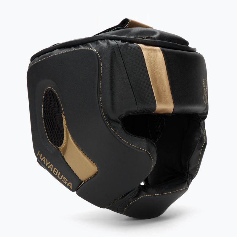 Hayabusa T3 Headgear Boxhelm schwarz/gold