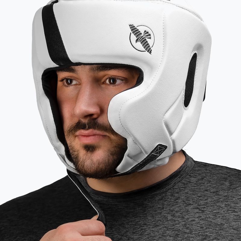 Hayabusa T3 Kopfbedeckung weiß/schwarz Boxerhelm 5