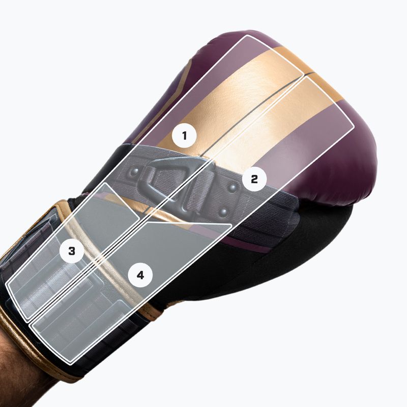 Hayabusa Marvel's Batroc lila/goldene Boxhandschuhe 8