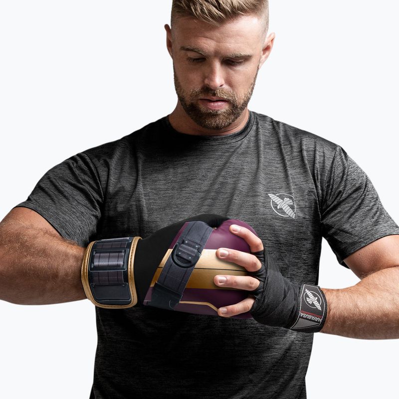 Hayabusa Marvel's Batroc lila/goldene Boxhandschuhe 10