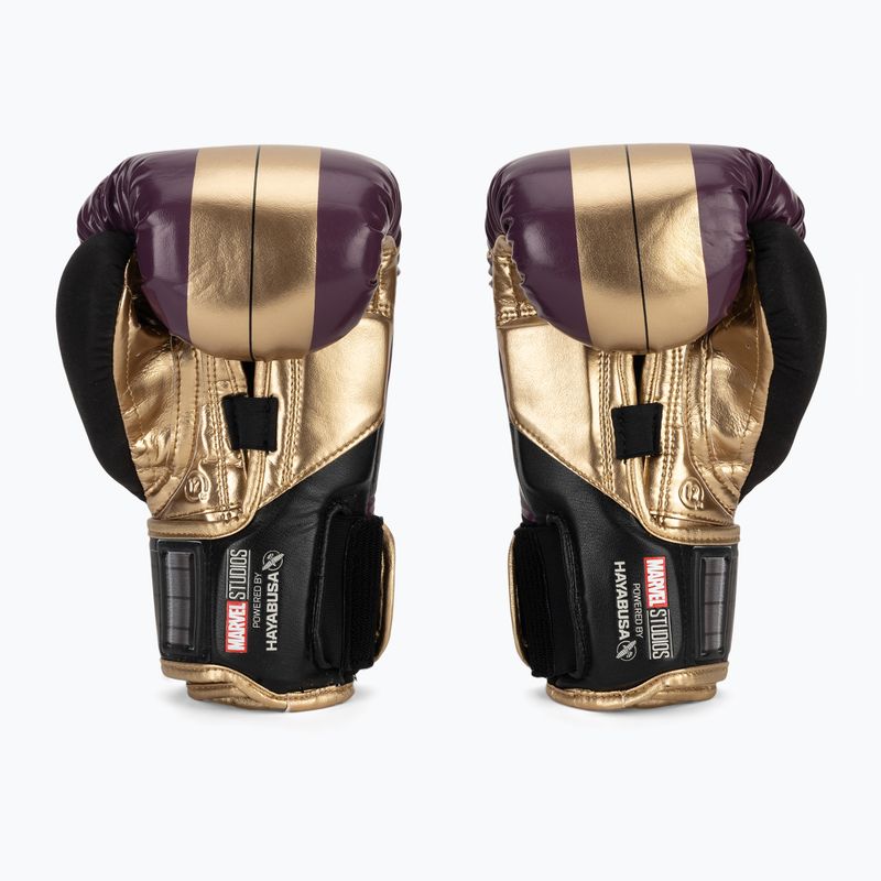 Hayabusa Marvel's Batroc lila/goldene Boxhandschuhe 3