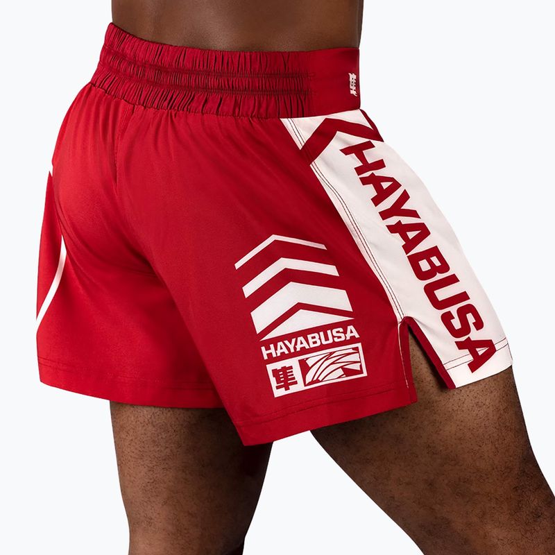 Hayabusa Icon Herren Trainingsshorts Kickboxen rot 2