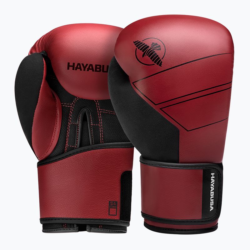 Hayabusa S4 Leder Boxhandschuhe rot