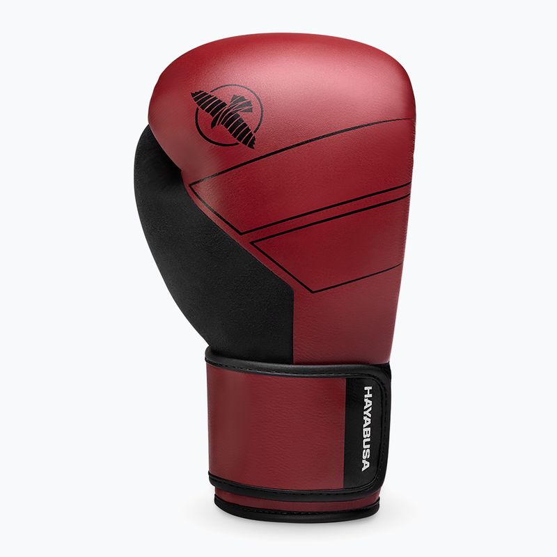 Hayabusa S4 Leder Boxhandschuhe rot 2