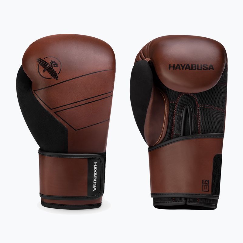 Hayabusa S4 Leder braun Boxhandschuhe S4LBG