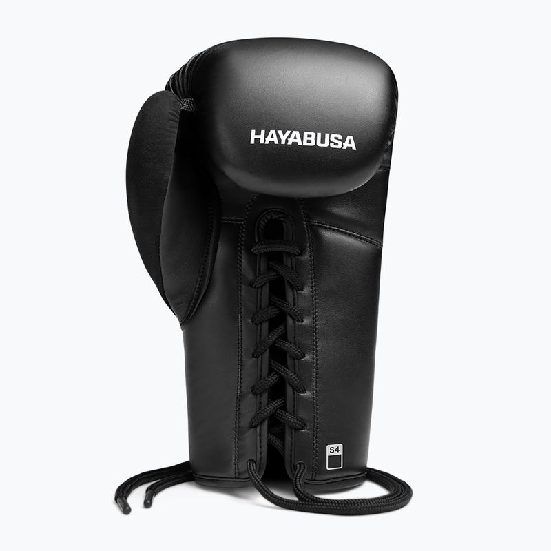 Hayabusa S4 Lace Up Boxhandschuhe weiß S4LACBG-BK 10