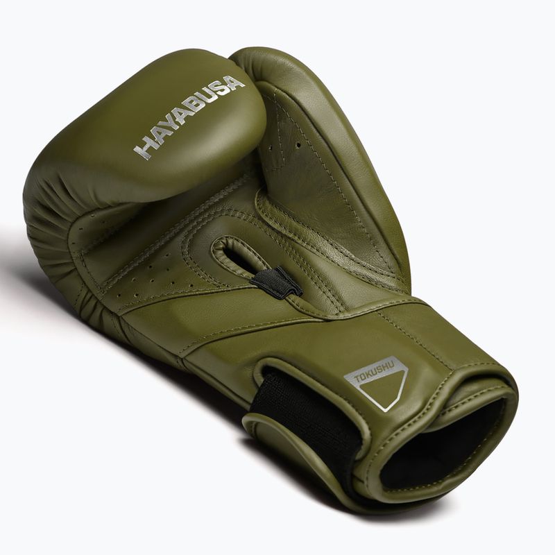 Hayabusa T3 Kanpeki olivgrüne Boxhandschuhe 3