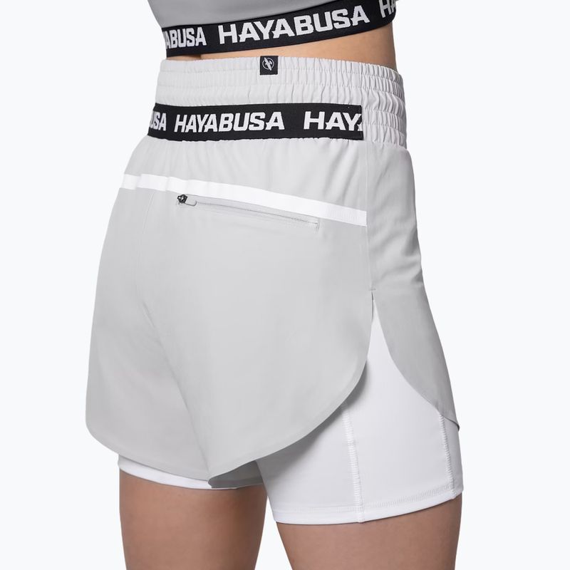 Damen Trainingsshorts Hayabusa Mid Rise Layered grau 3