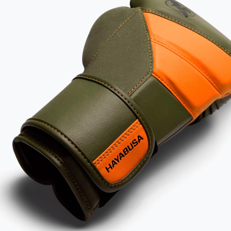 Hayabusa T3 grün/orange Boxhandschuhe 2