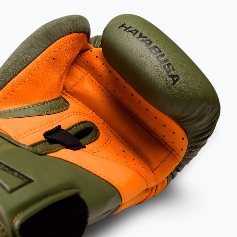 Hayabusa T3 grün/orange Boxhandschuhe 4