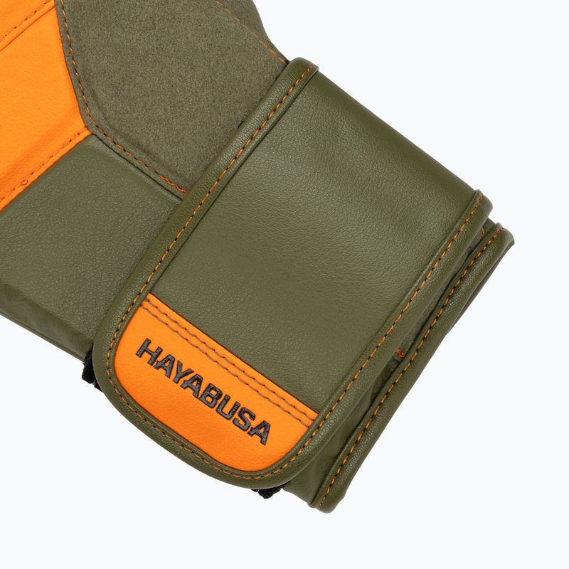 Hayabusa T3 grün/orange Boxhandschuhe 6