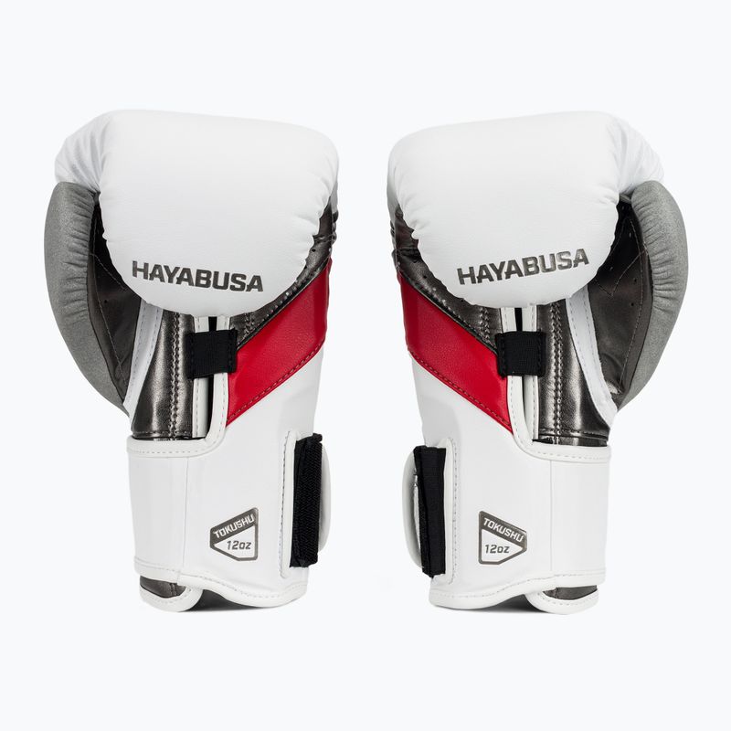 Hayabusa T3 weiß/rot Boxhandschuhe 3