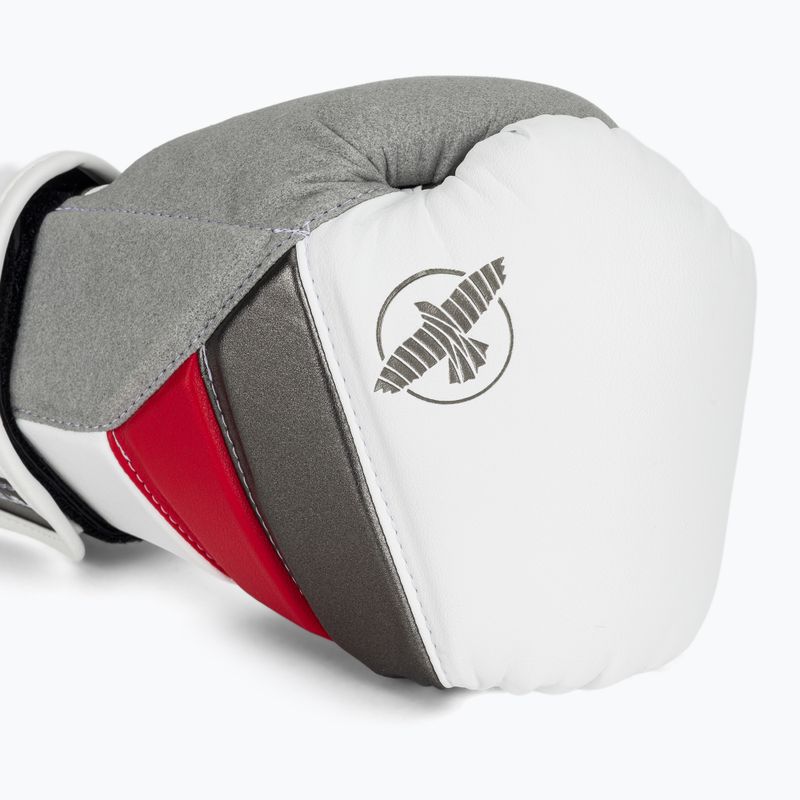 Hayabusa T3 weiß/rot Boxhandschuhe 5