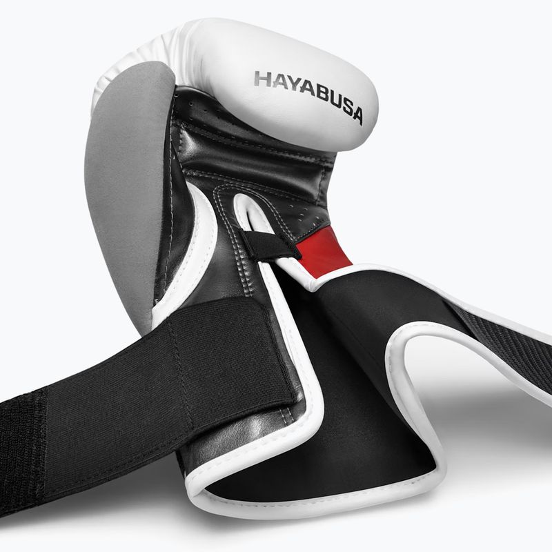 Hayabusa T3 weiß/rot Boxhandschuhe 3
