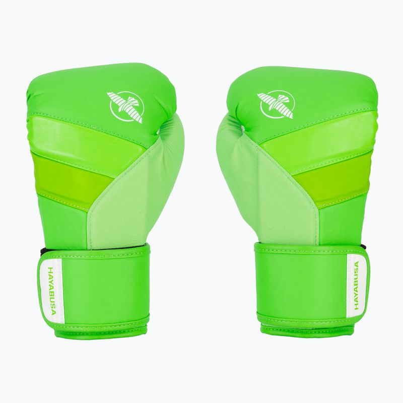 Hayabusa T3 Neon neongrüne Boxhandschuhe 2