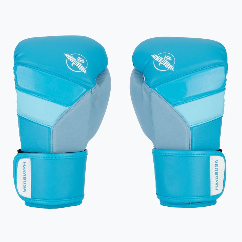 Hayabusa T3 Neon neonblaue Boxhandschuhe 2