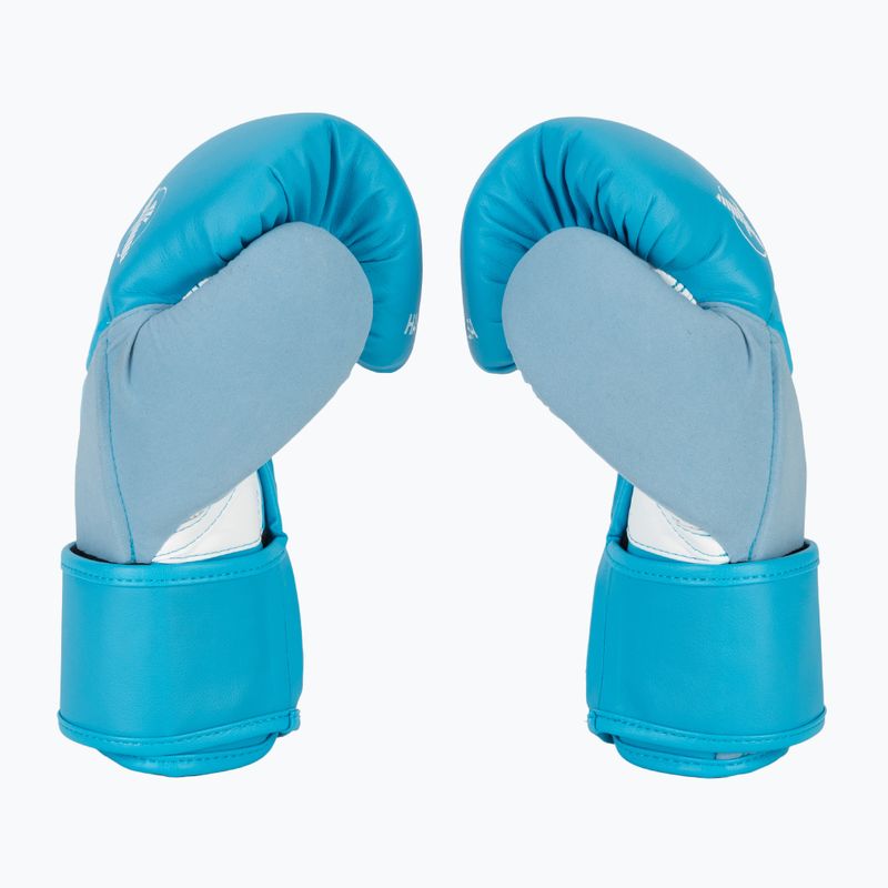 Hayabusa T3 Neon neonblaue Boxhandschuhe 4